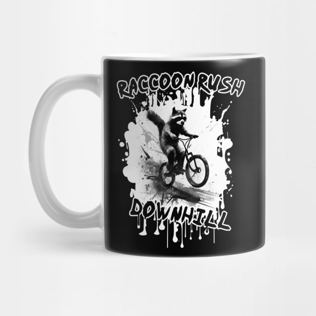 Raccoon Rush Downhill by Wrap Shop